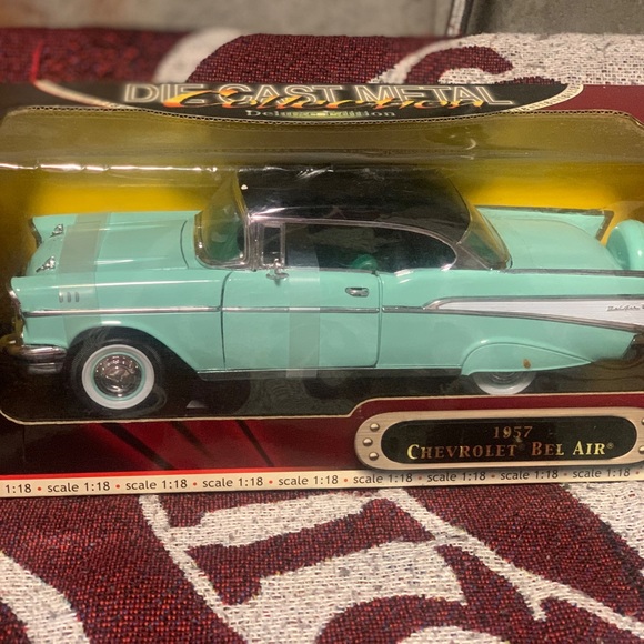 chevrolet Other - Diecast Metal 1957 Chevrolet Bel Air Model - Teal and White